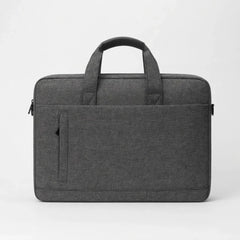 17.3" Waterproof Canvas Laptop Bag for Men Women Light Grey