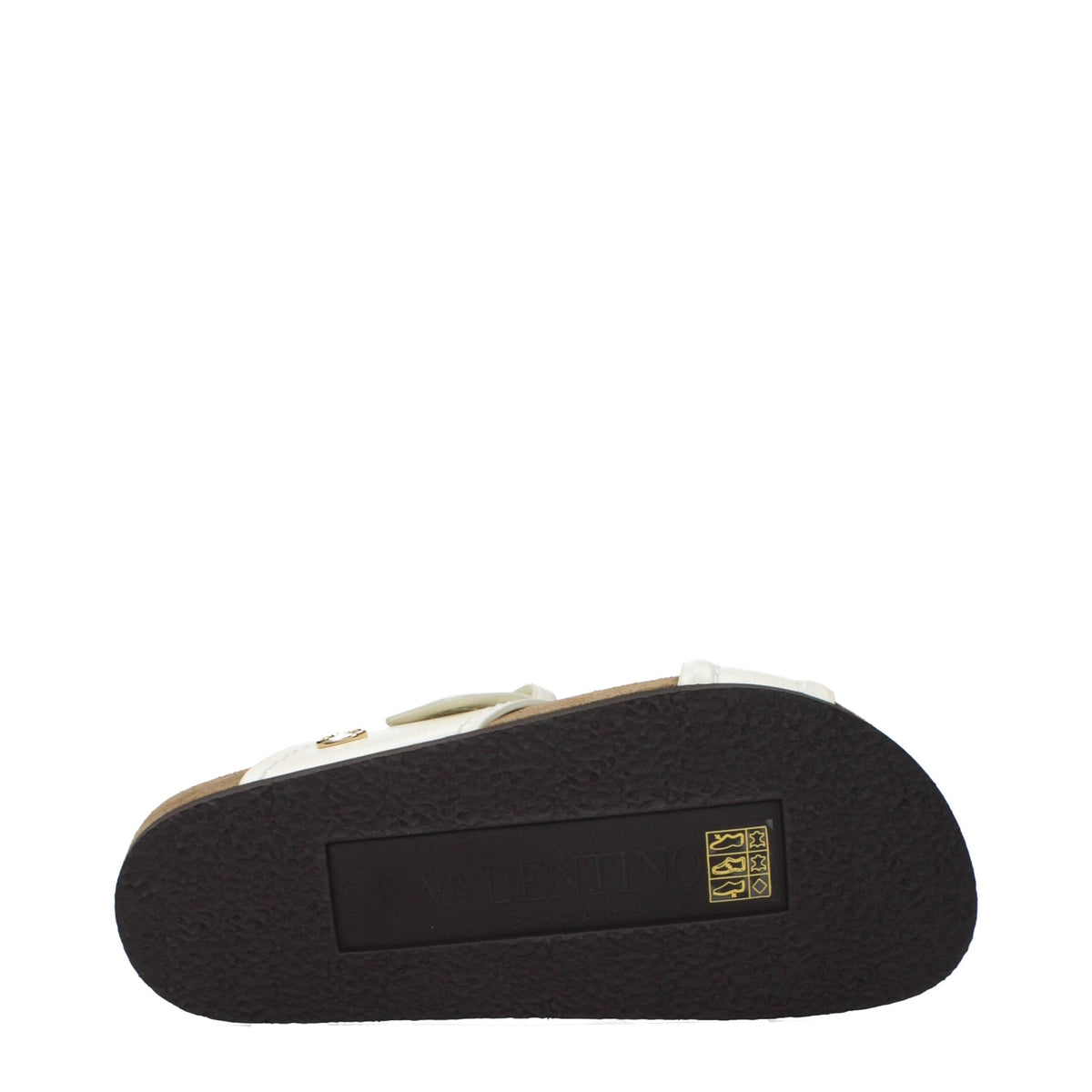 Valentino Garavani Beige Leather Slippers
