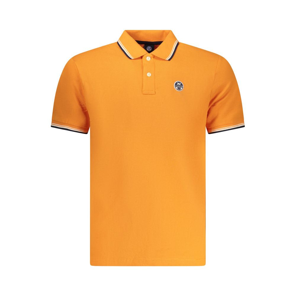 North Sails Arancione Cotton Men Polo