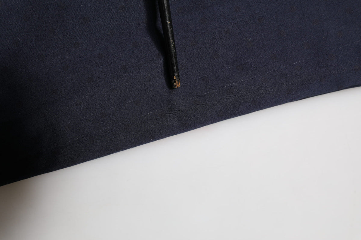 Domenico Tagliente Navy Blue Straight Chino Mid Waist Pants