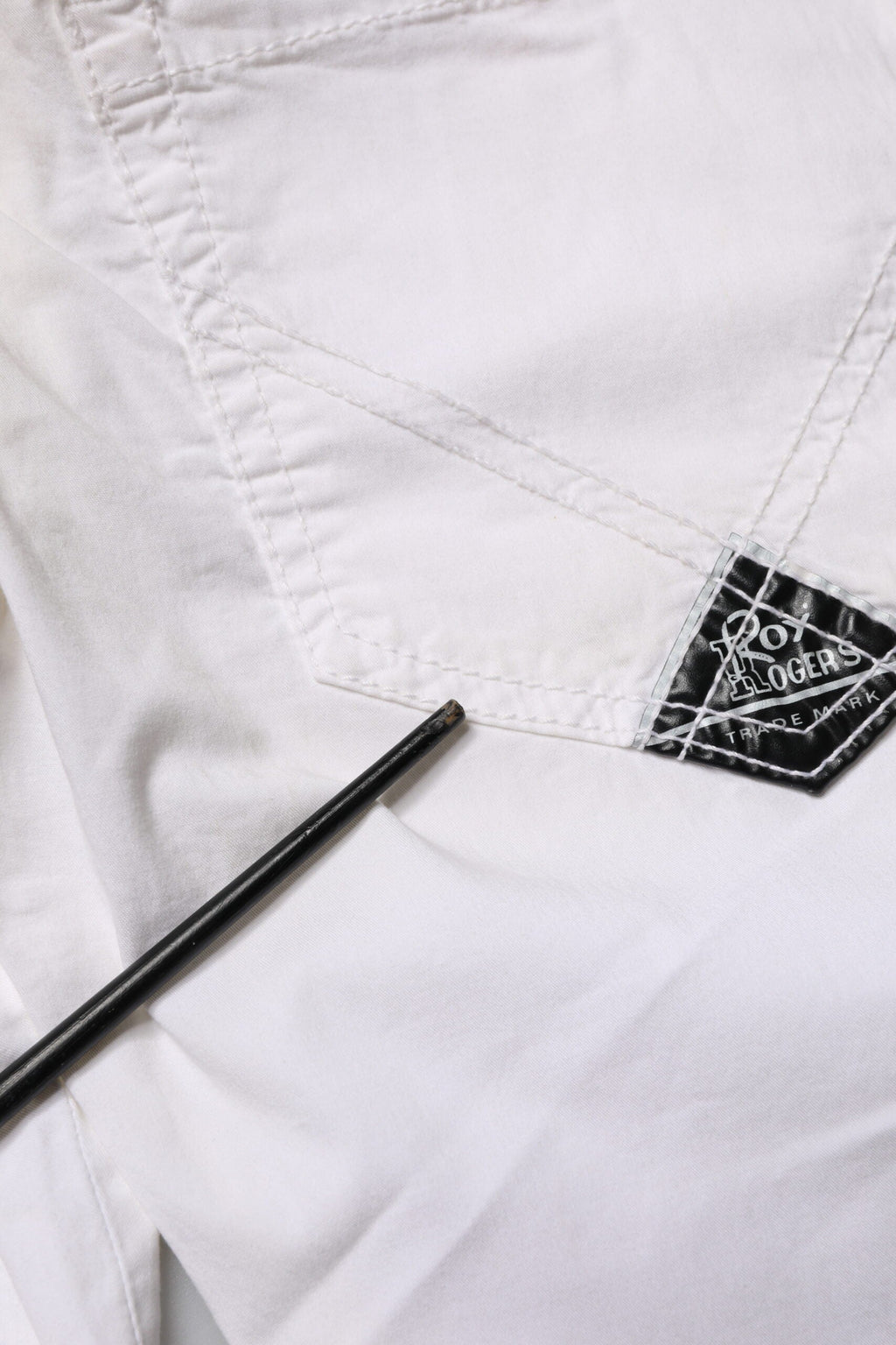 Roy Roger's White Low Waist Bootcut Flared Denim Trouser Jeans