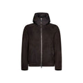 Herno Brown Lambskin Full-Length Jacket