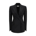 Max Mara Black Wool Oves Aries Blazer