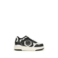 Philipp Plein Black Calf Leather Bos Taurus Athletic Sneakers