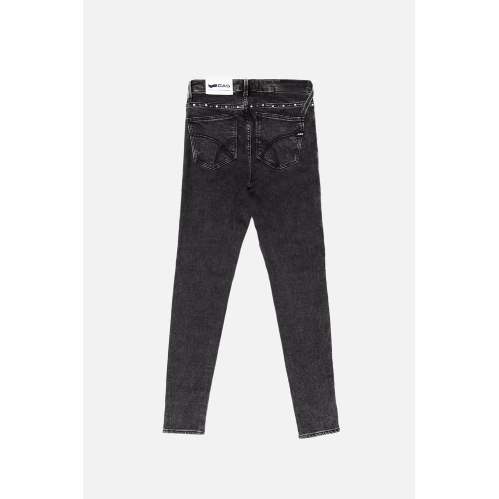 Gas Gray Cotton Skinny Jeans