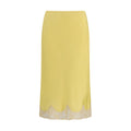 Saint Laurent Multicolor Silk Midi Skirt