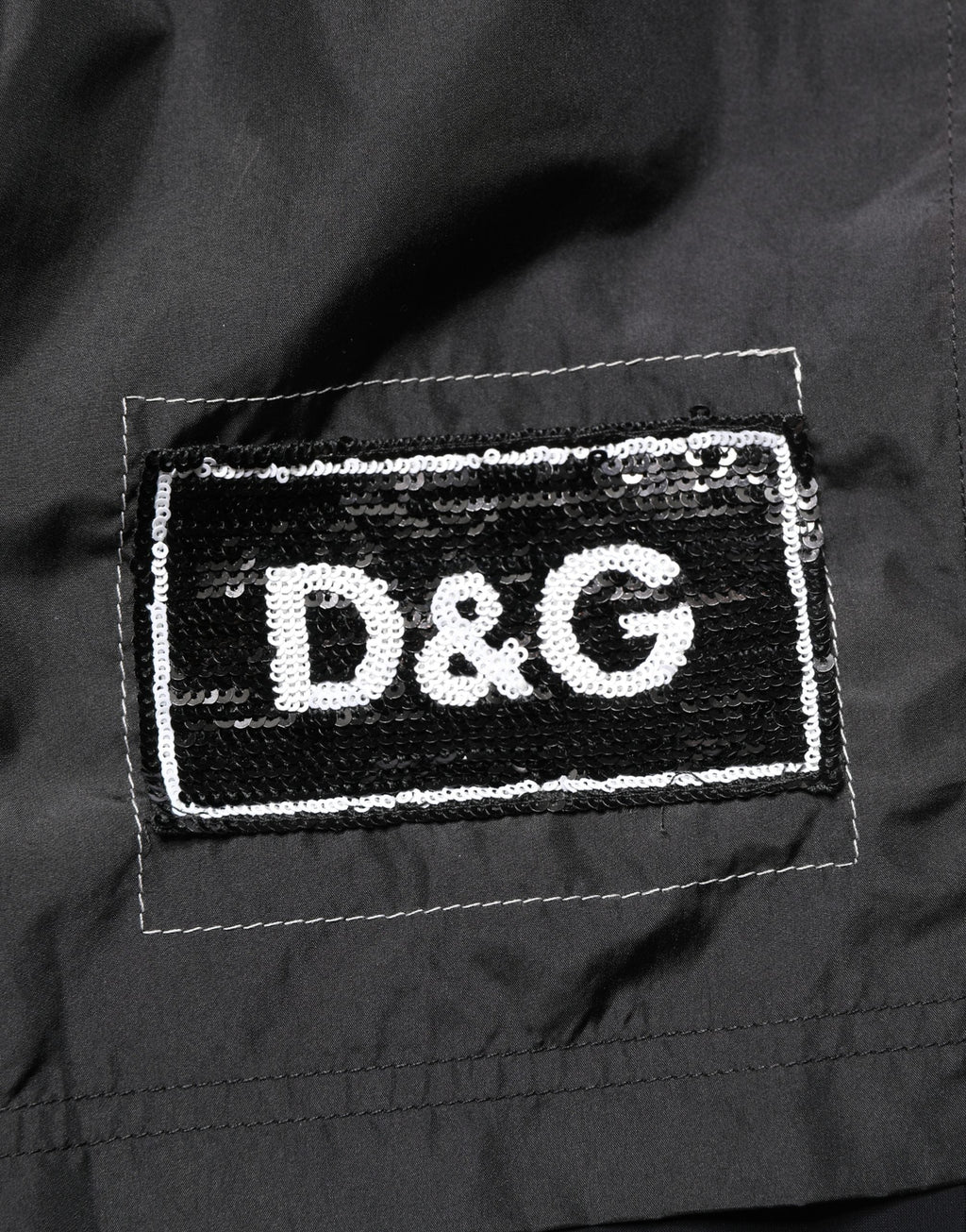 Dolce & Gabbana Black Polyester Drawstring Men Shorts Swimwear