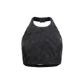 Max Mara Black Silk Pattern Shirt