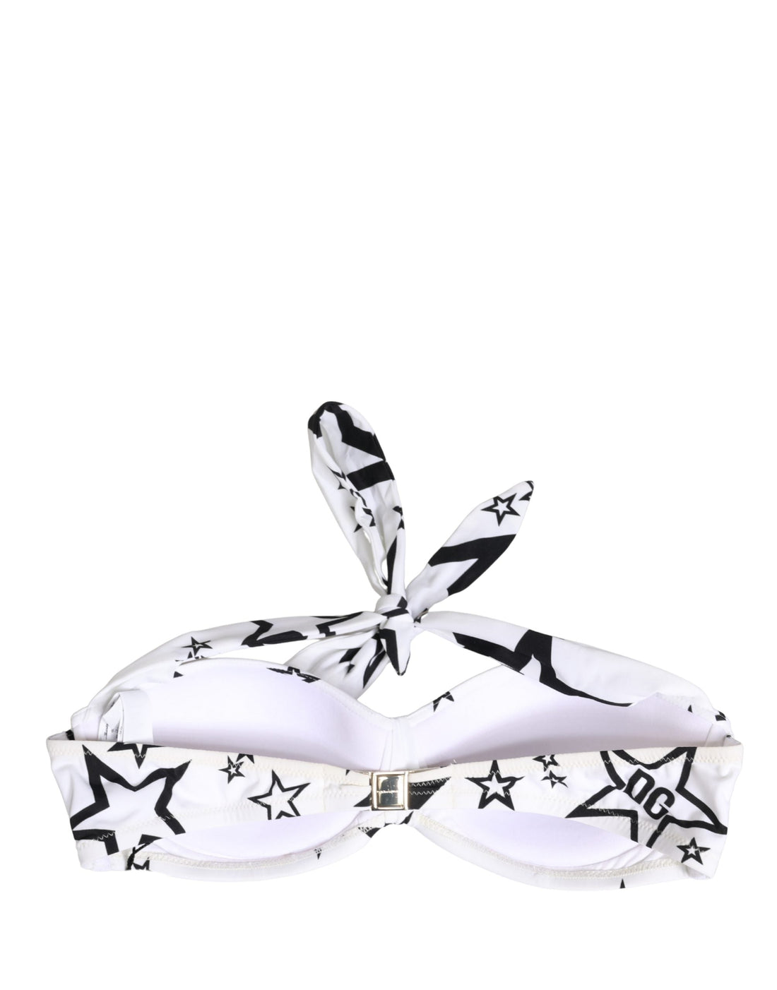 Dolce & Gabbana White Millennials Star Padded Bandeau Underwear