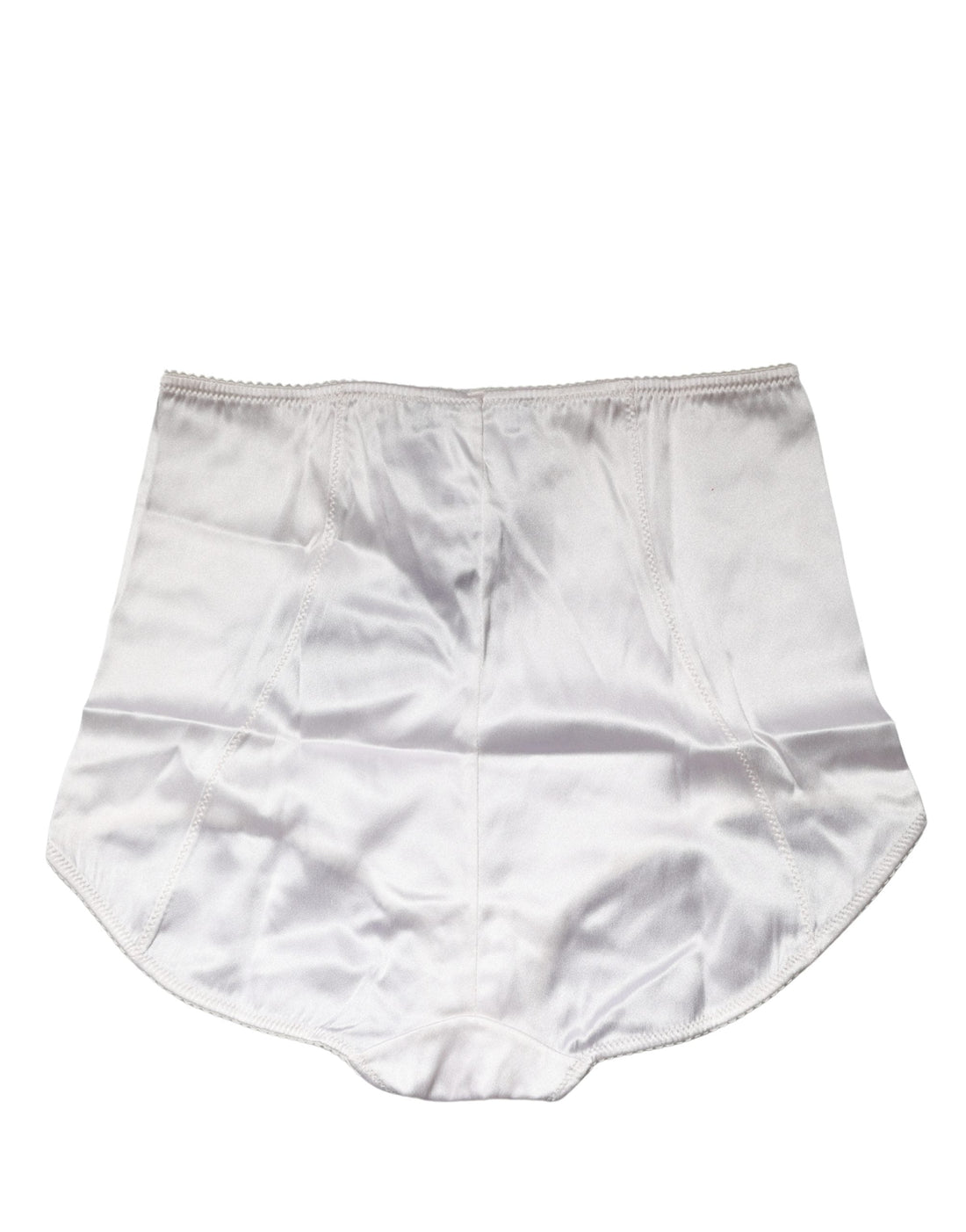 Dolce & Gabbana White Silk Blend High Waist Girdle Panty Underwear