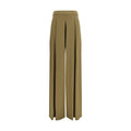Max Mara Pure Bicolor Viscose Casual Pants
