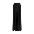 Max Mara Pure Black Viscose Casual Pants