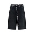 Balenciaga Black Cotton Bermuda Shorts