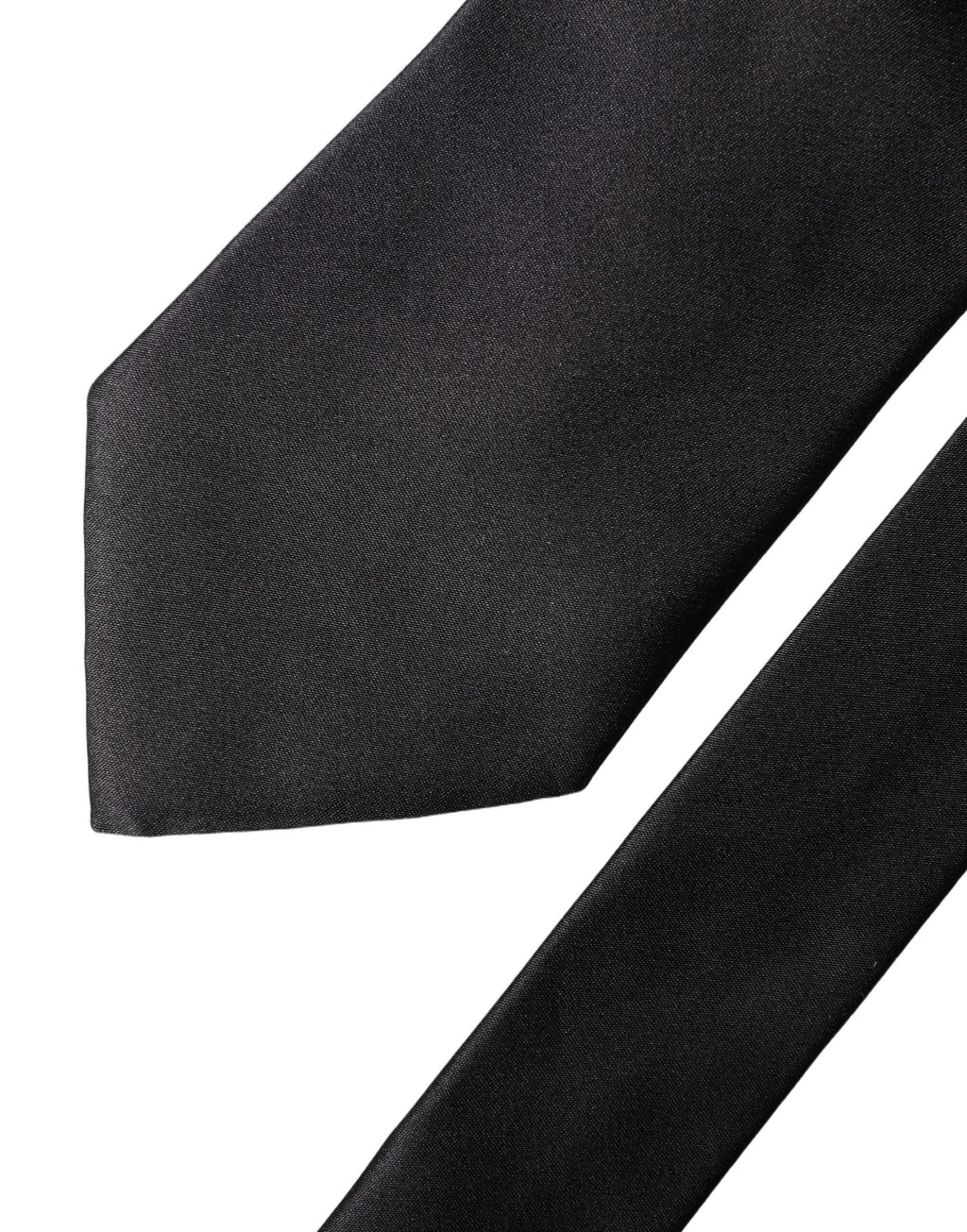 Dolce & Gabbana Brown Logo Embroidery Silk Adjustable Men Necktie Tie