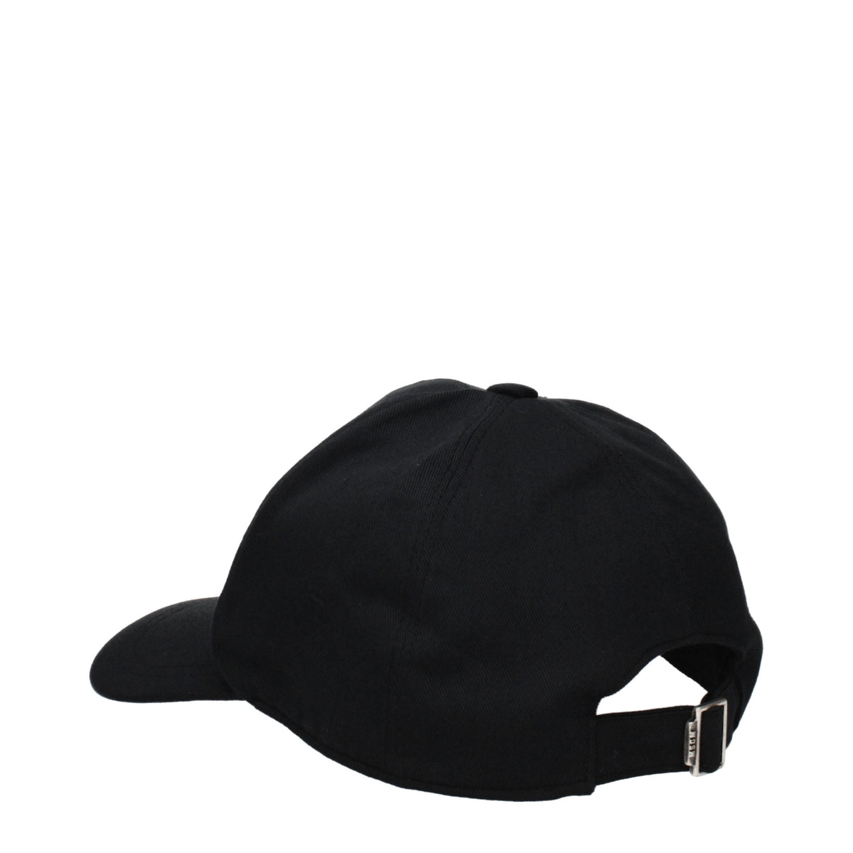 MSGM Black Cotton Cap (Baseball Hat)