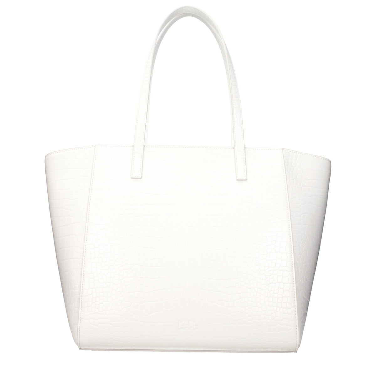 Karl Lagerfeld White Polyethylene Shoulder Bag