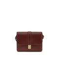 Khaite Bordeaux Calf Leather Bos Taurus Shoulder Bag