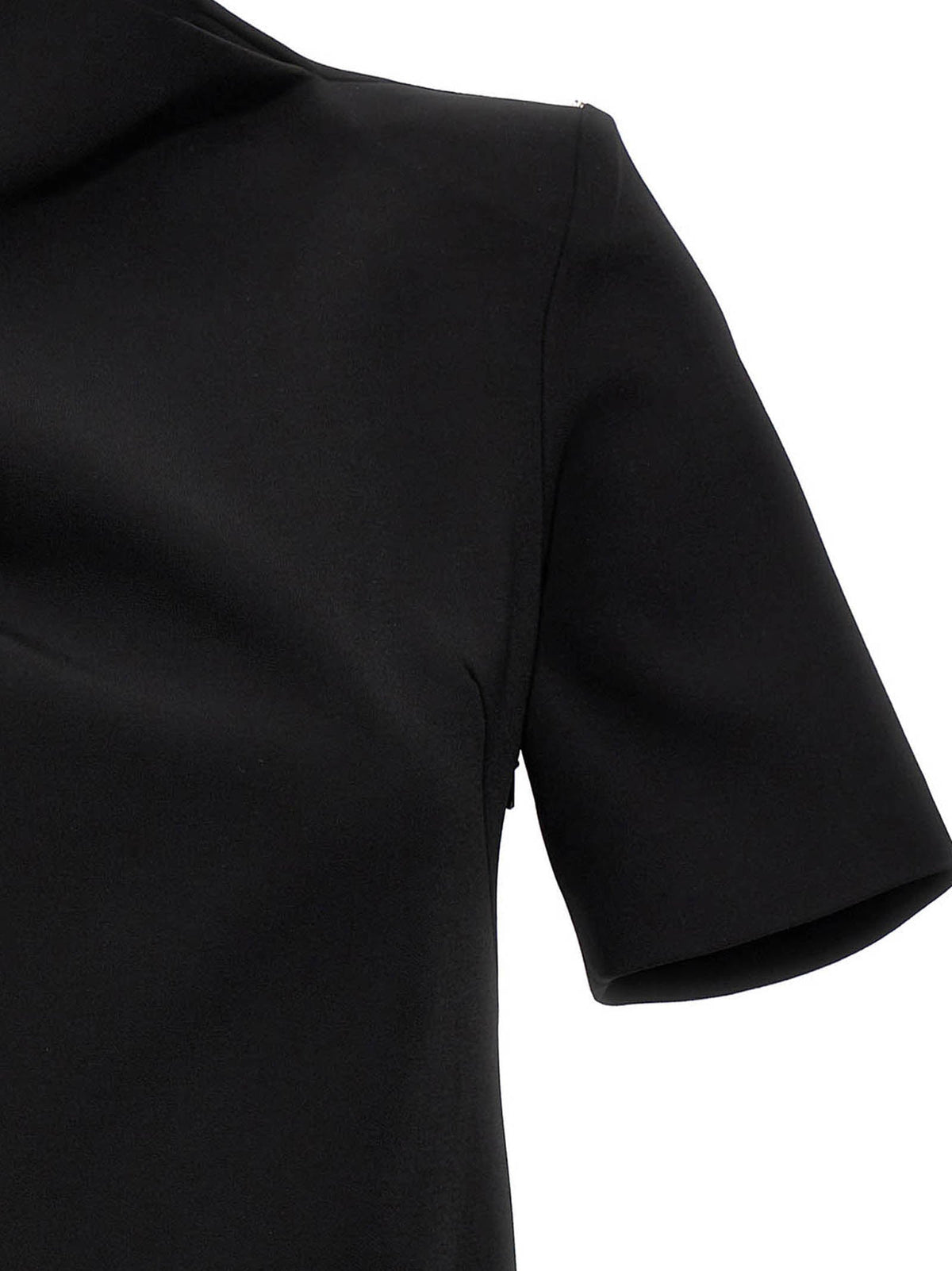 Sportmax Black Viscose Short Dress