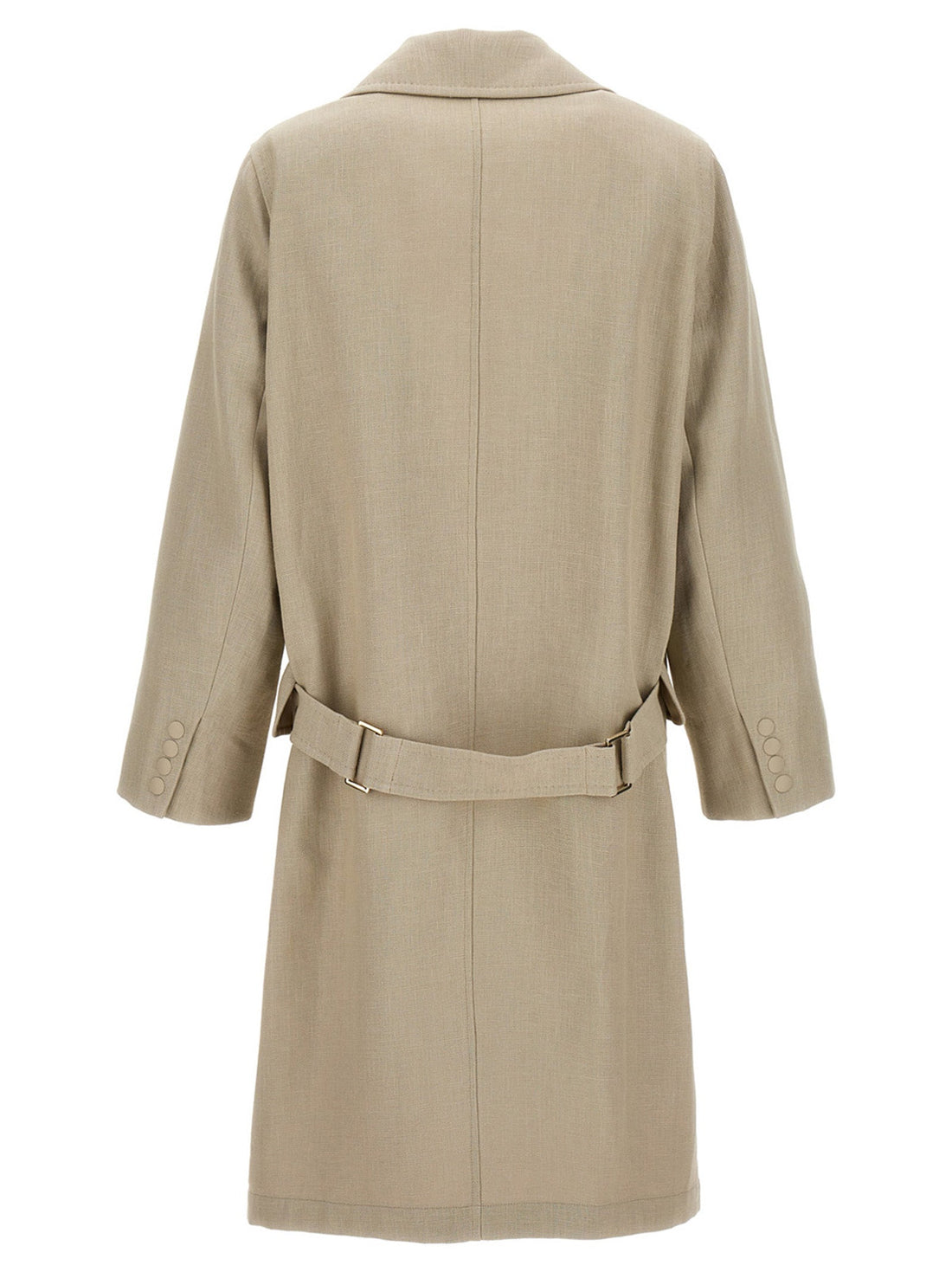 Max Mara Beige Linen Coat
