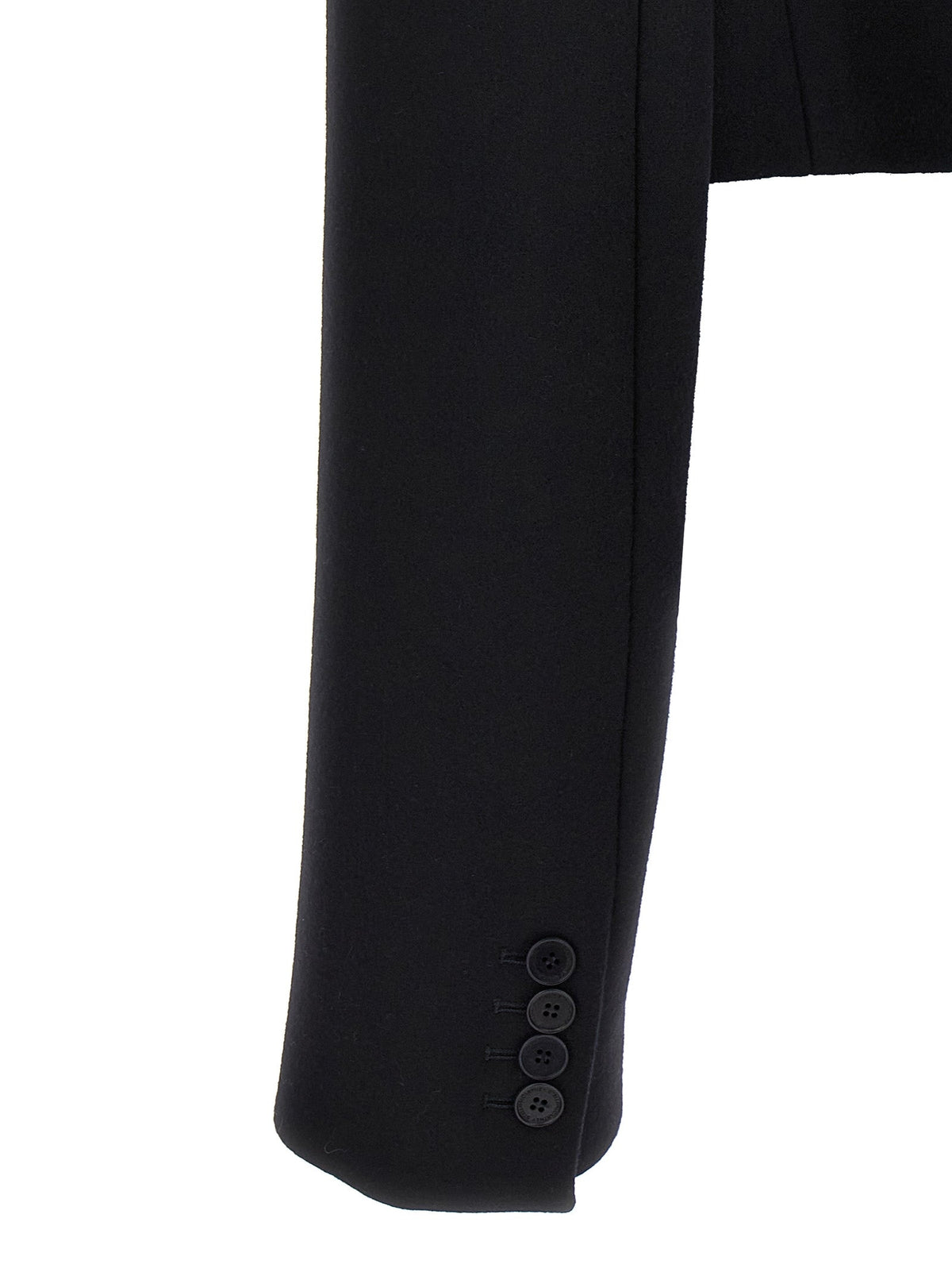 Stella McCartney Black Wool Full-Length Jacket