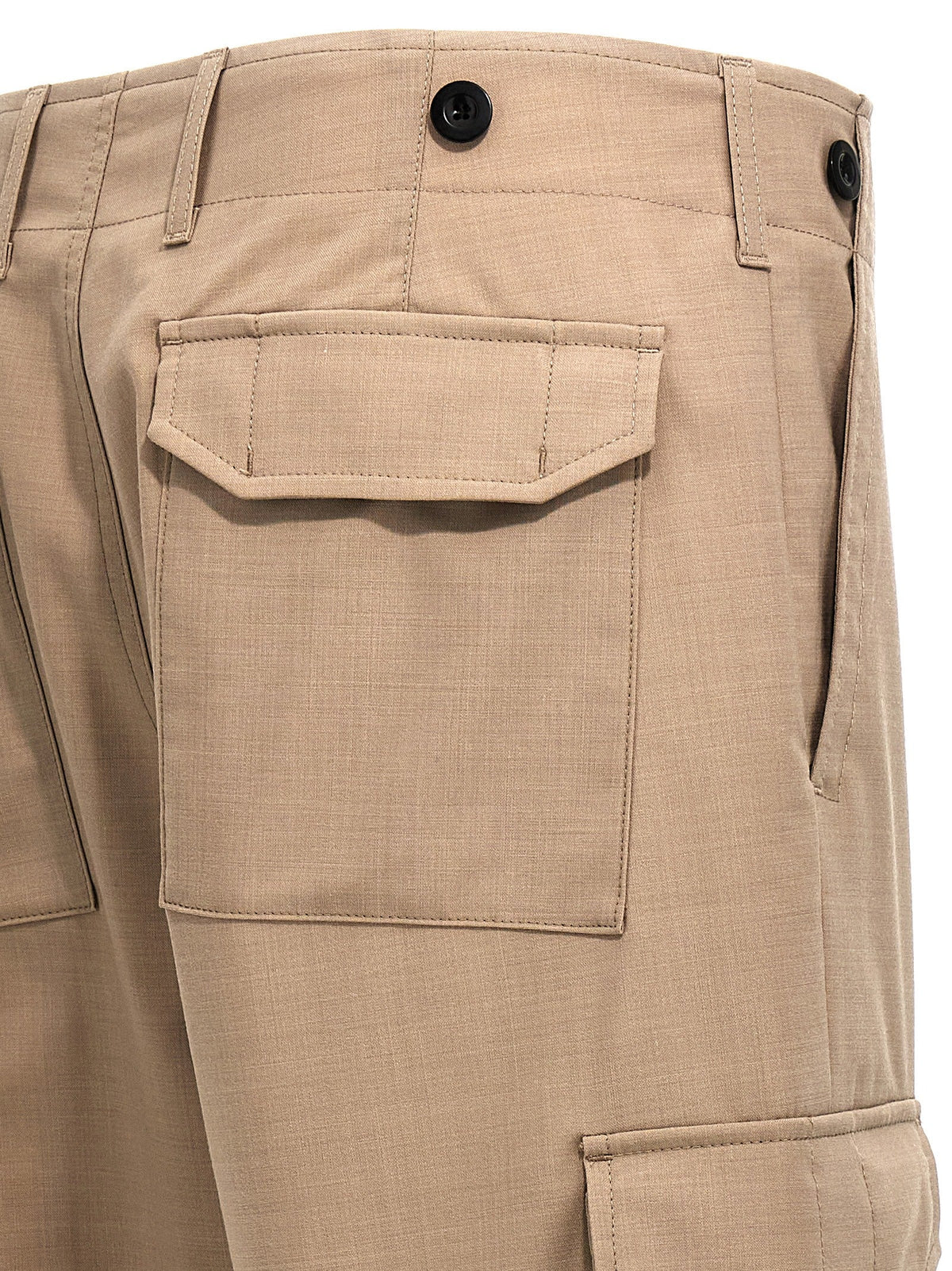 Department 5 Beige Polyester Cargo Pants