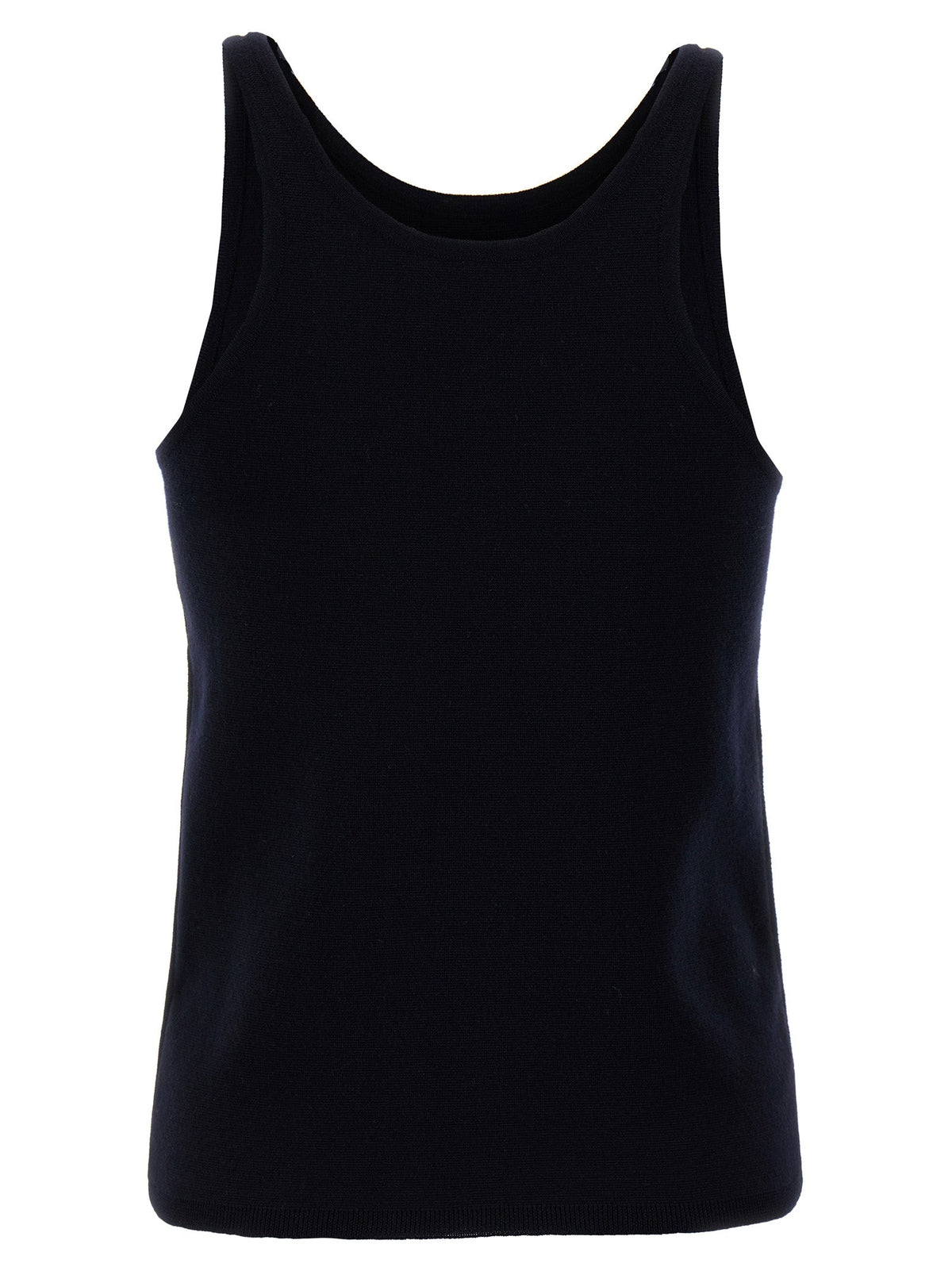 Max Mara Blue Virgin Wool Tank Tops