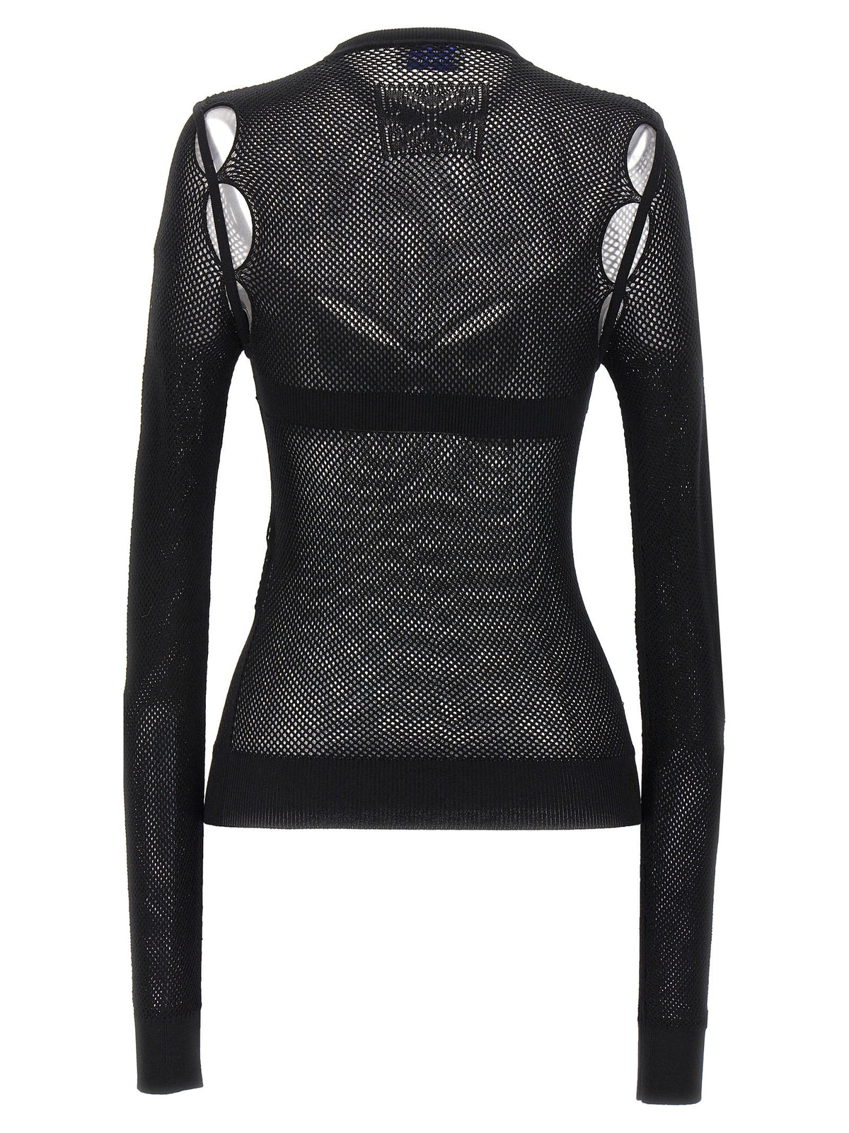 Off-White Black Viscose Tank Tops