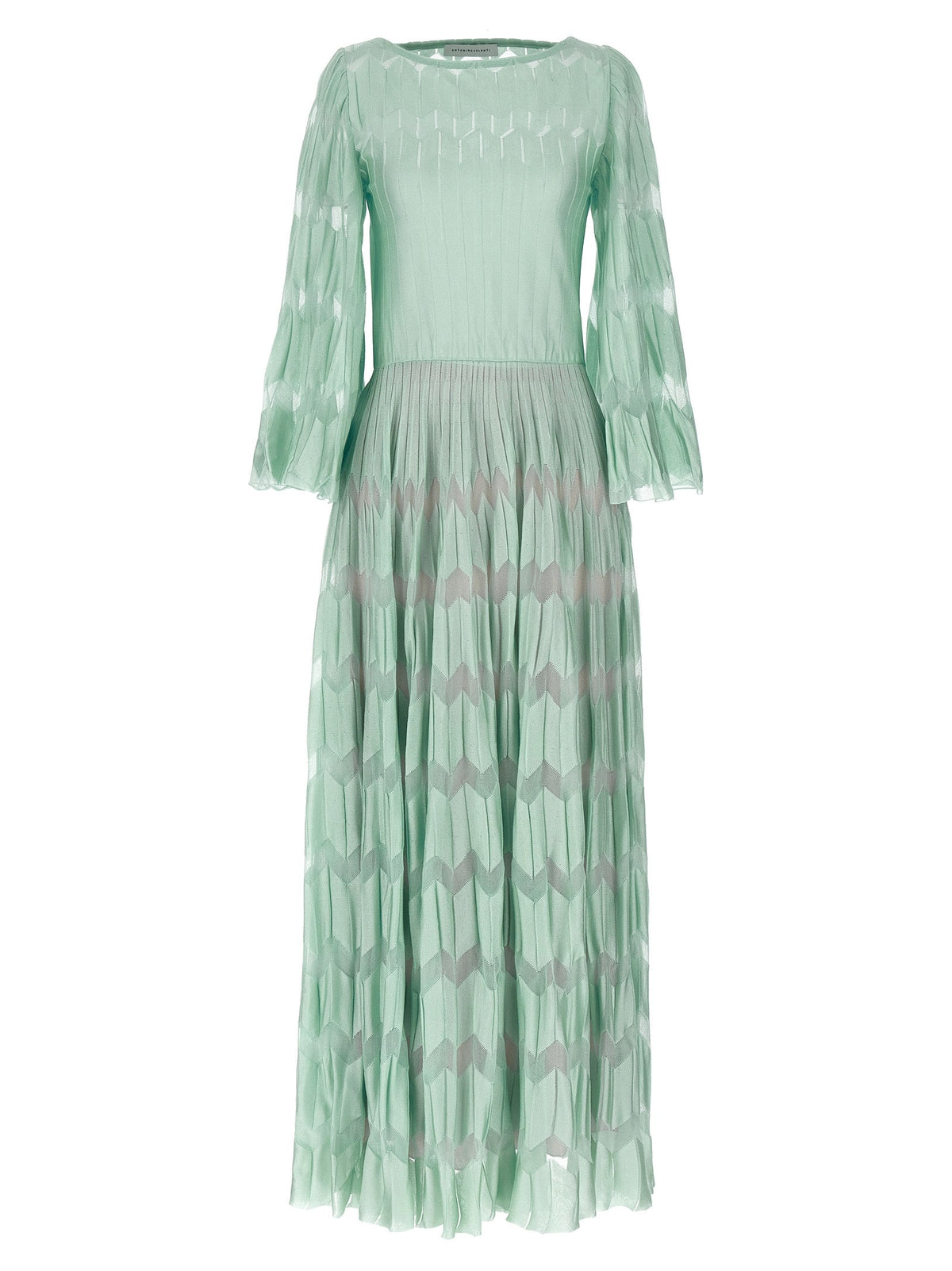 ANTONINO VALENTI Bicolor Viscose Long Dress