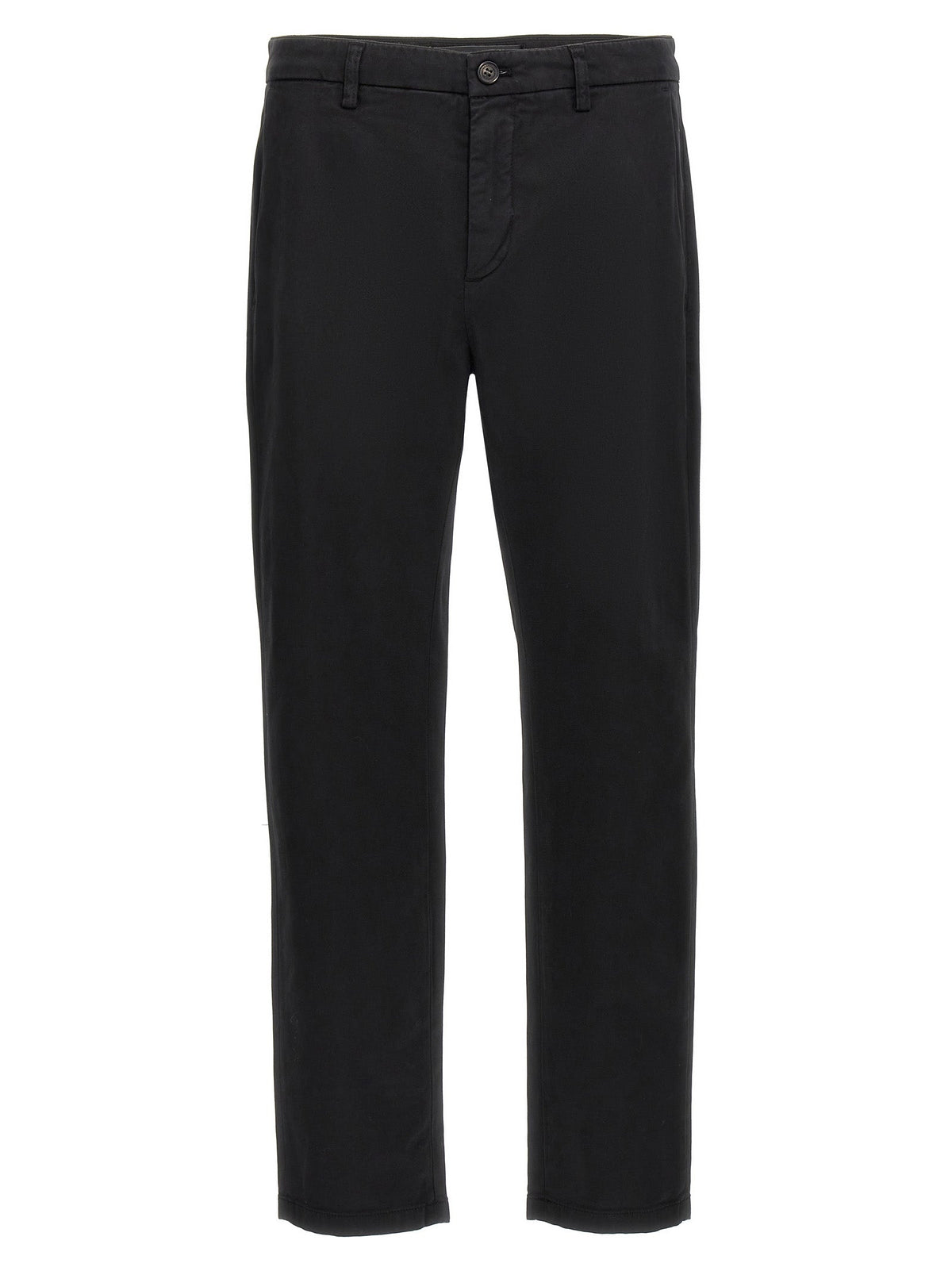 Department 5 Black Cotton Casual Pants