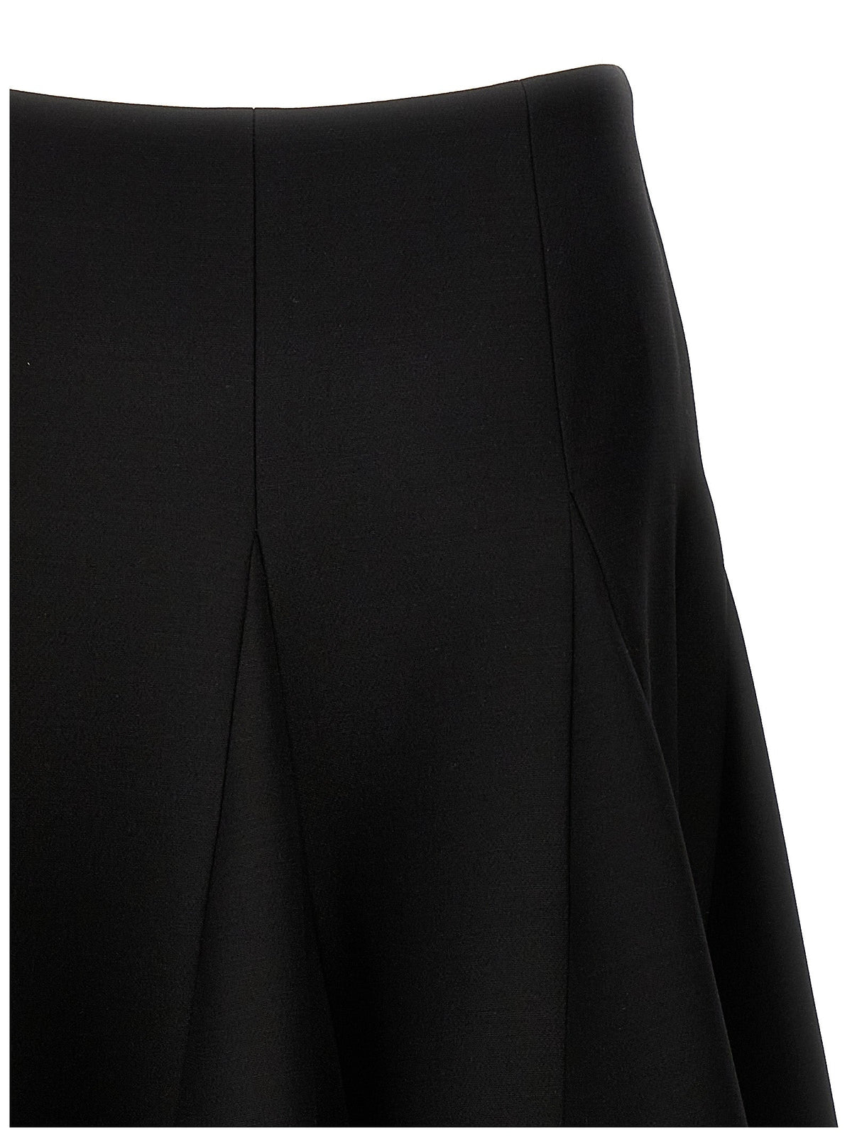Valentino Garavani Black Virgin Wool Mini Skirt