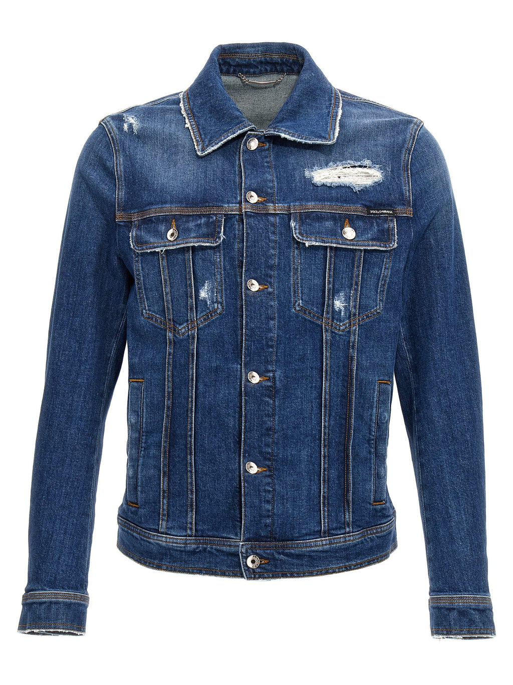 Dolce & Gabbana Blue Cotton Denim Jacket