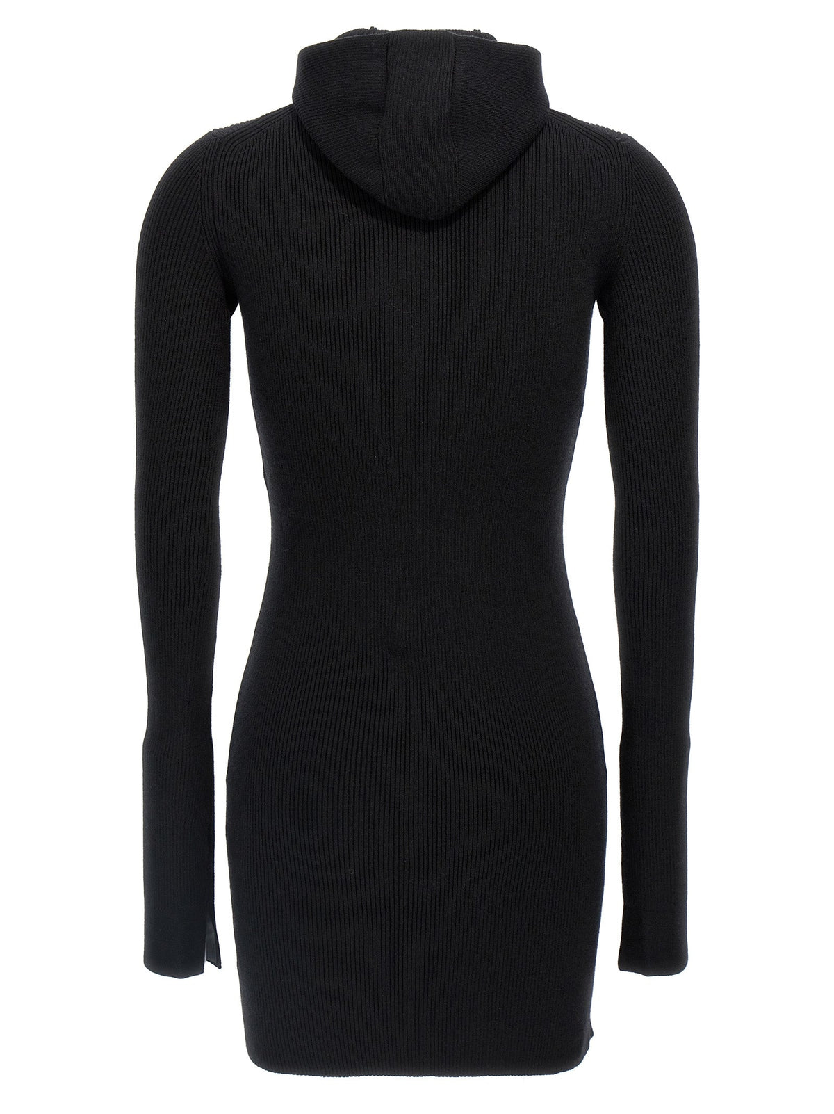 Fendi Black Wool Short Dress