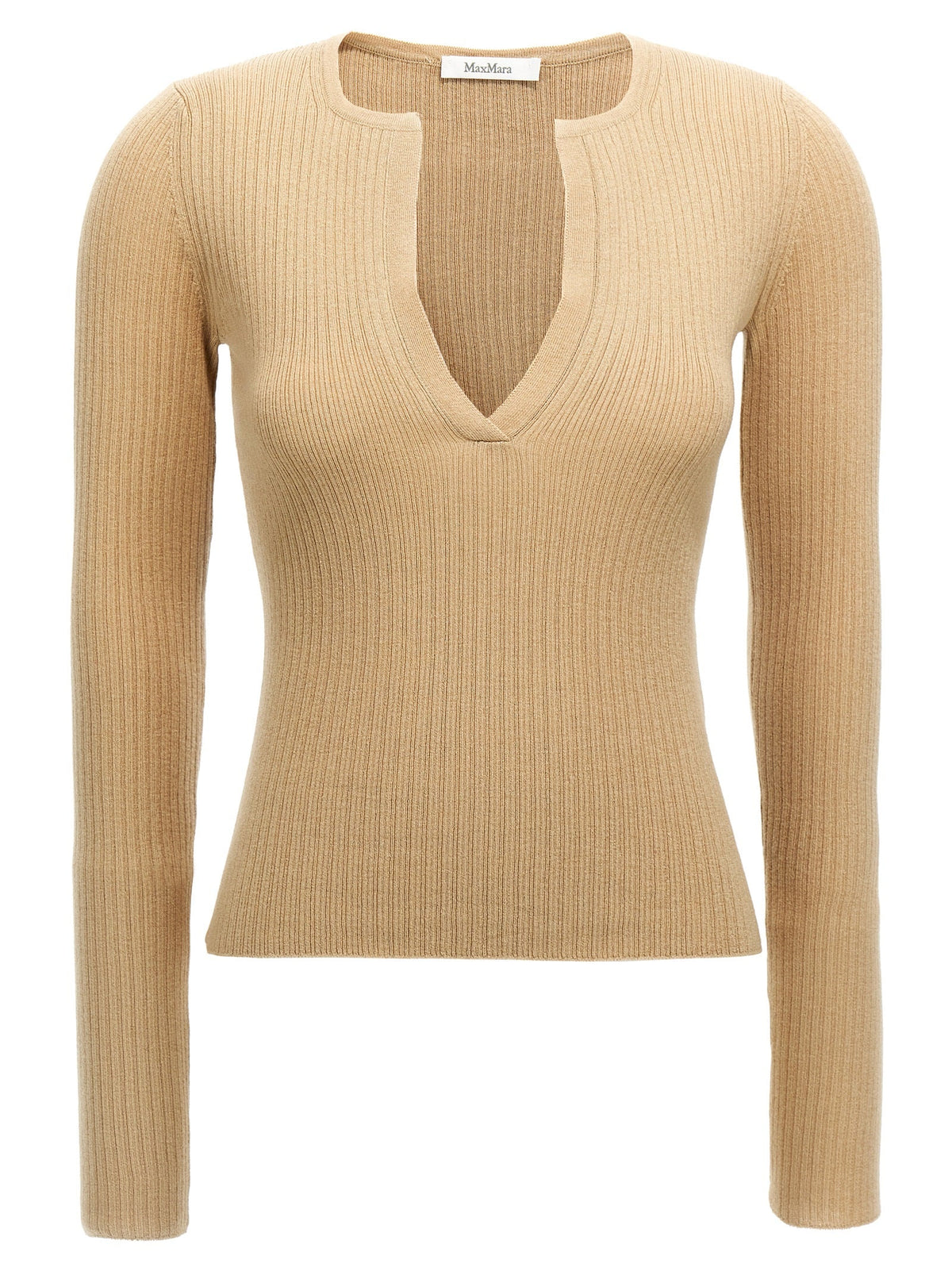 Max Mara Beige Silk Cardigan