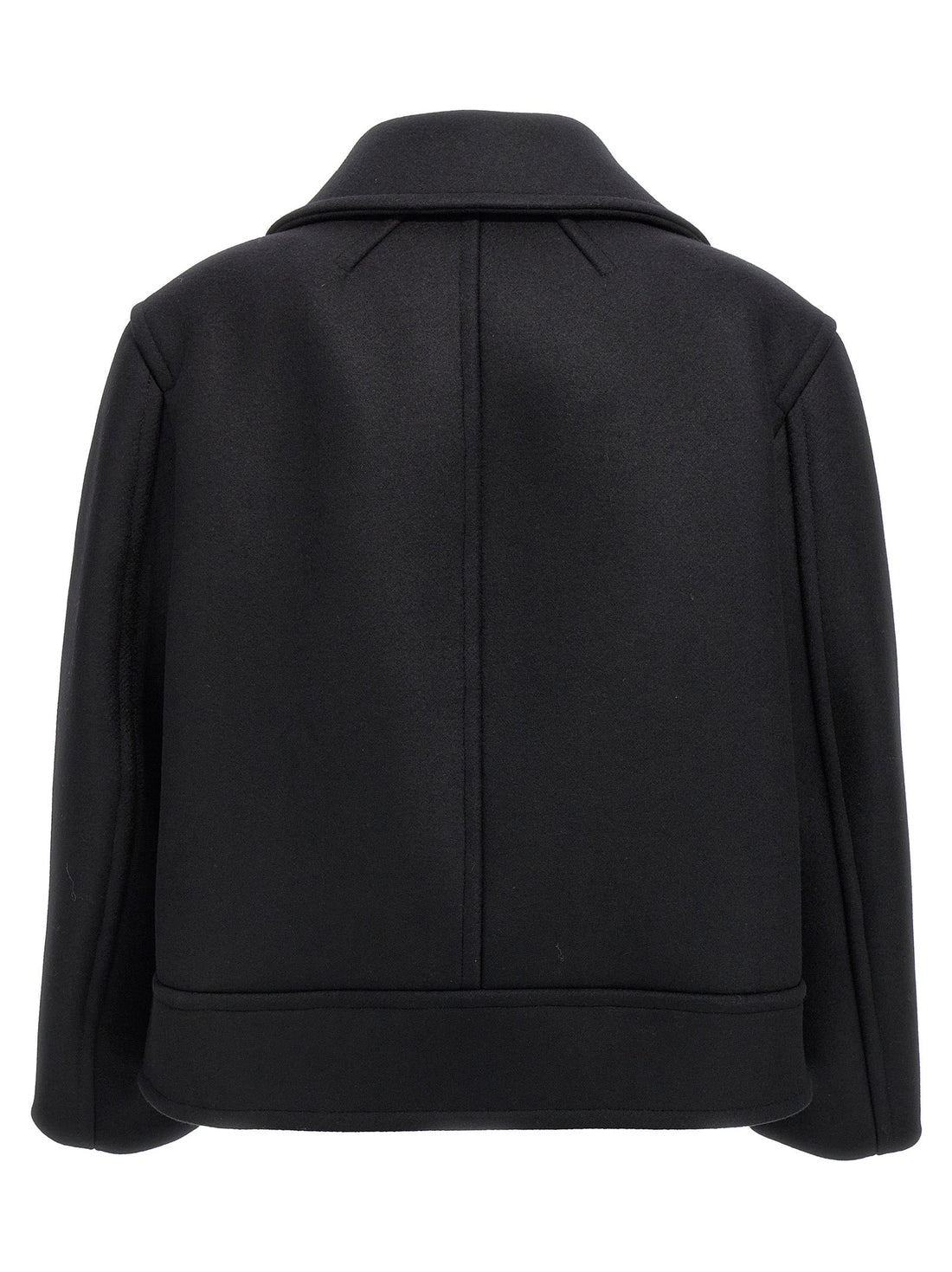 Saint Laurent Black Virgin Wool Coat