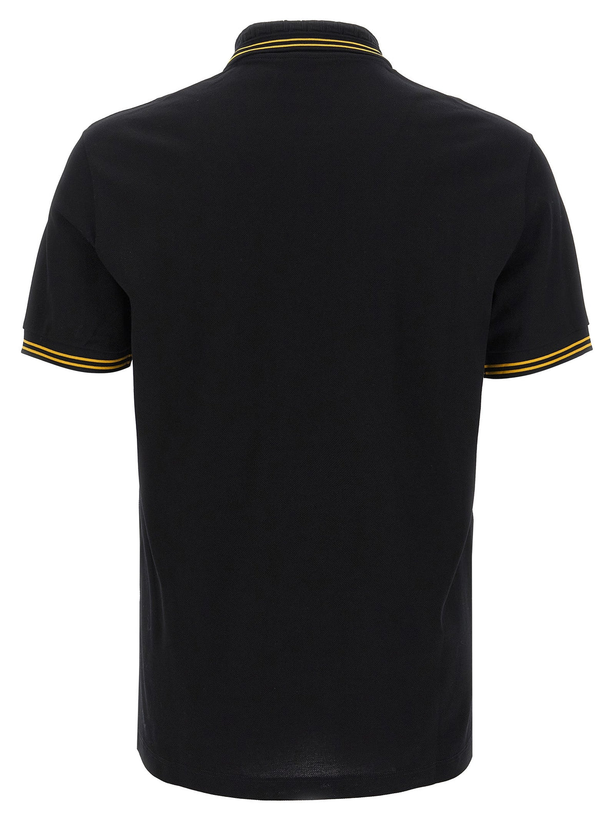 Versace Black Cotton Polo Shirt