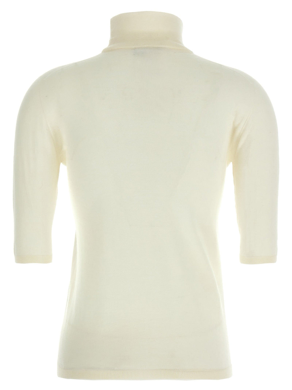 Max Mara White Virgin Wool Cardigan
