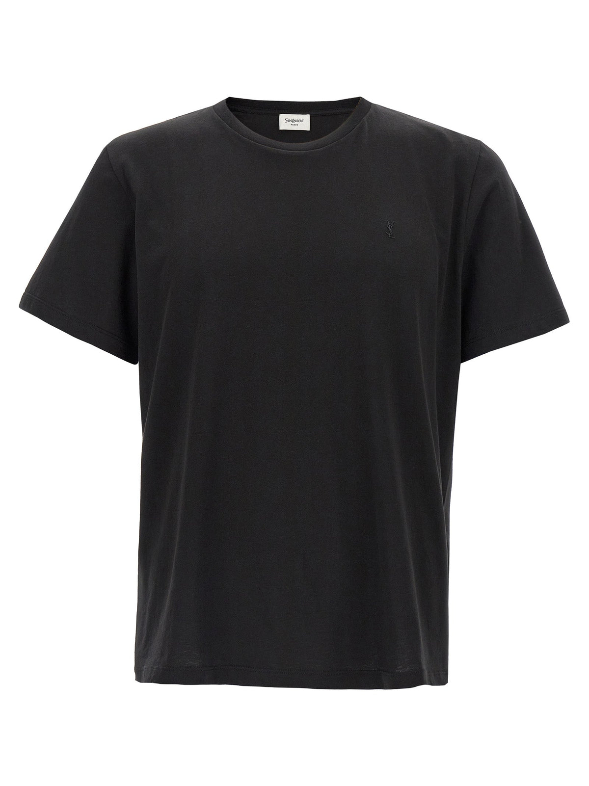 Saint Laurent Black Cotton T-Shirt