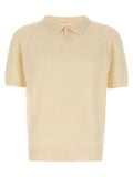 MA'RY'YA White Cotton Polo Shirt