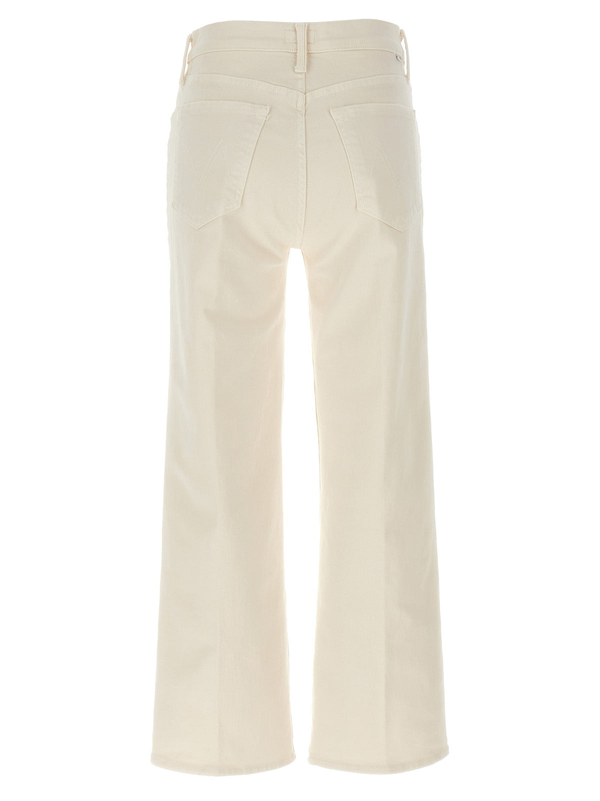 Mother Denim White Cotton High-Waisted Jean