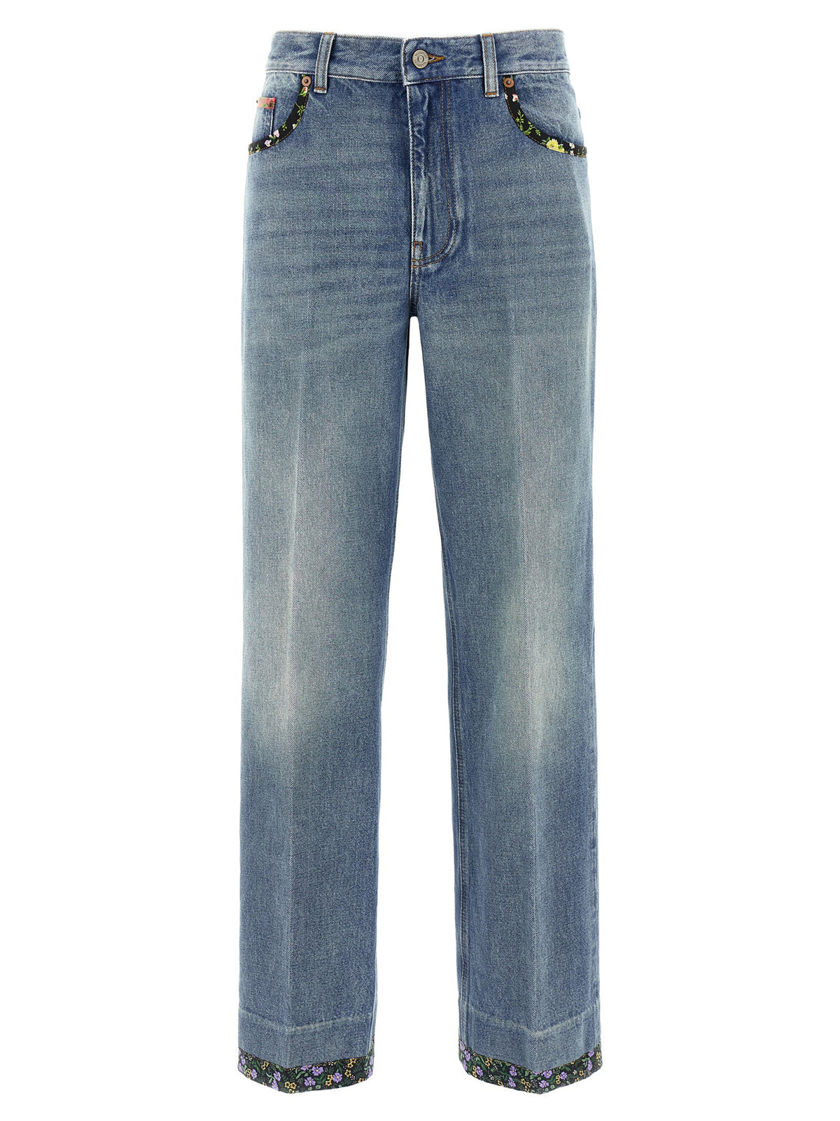Valentino Garavani Blue Cotton Jeans Denim