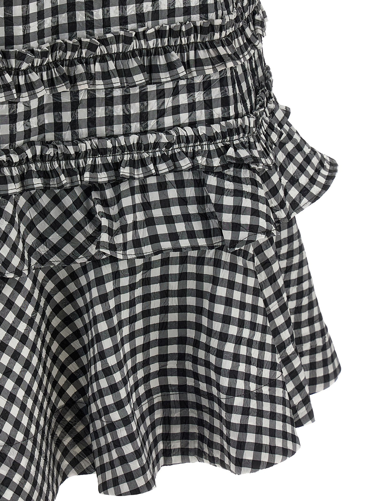 Ganni Bicolor Polyester Short Dress