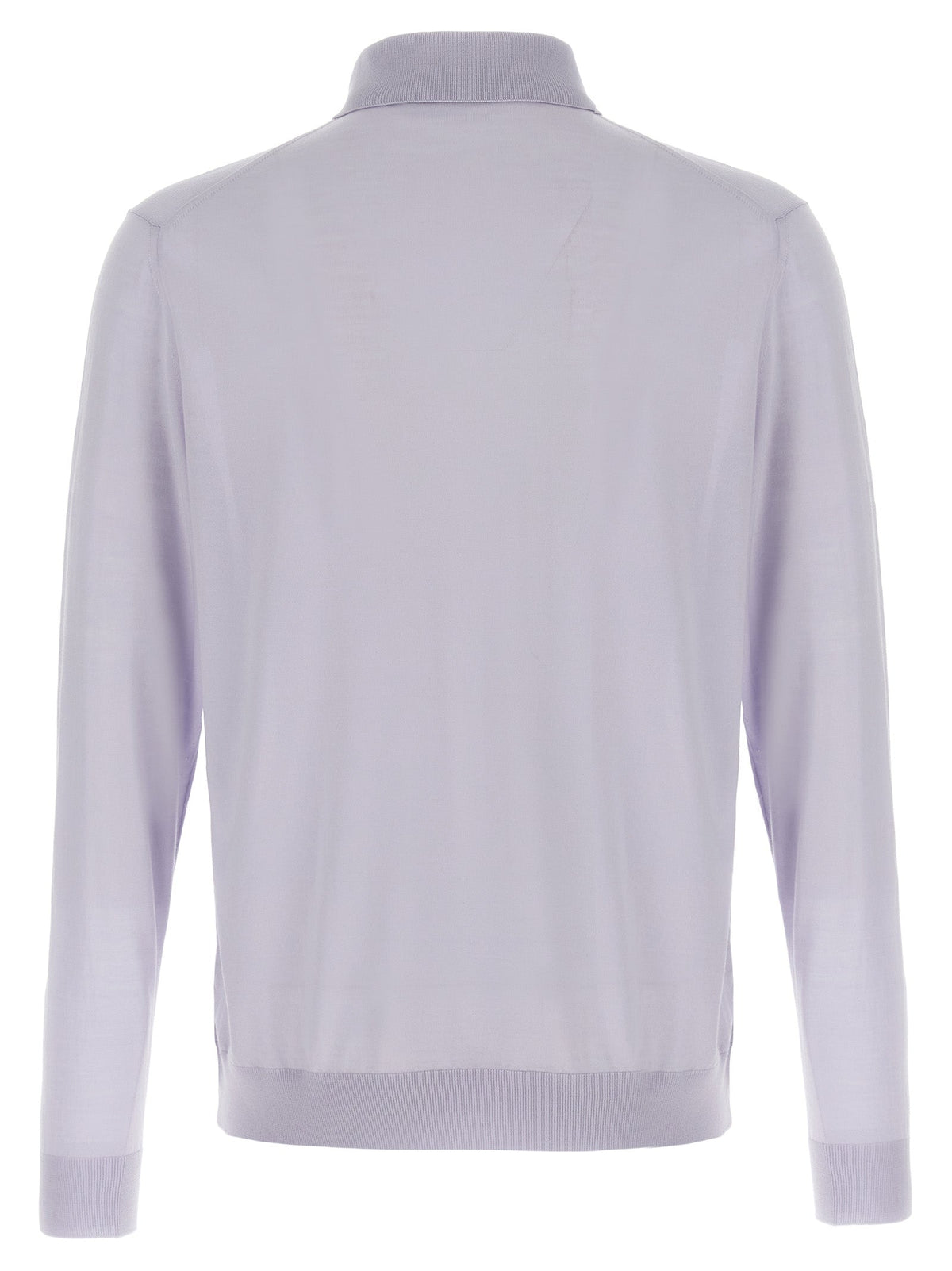 Kiton Blue Wool Polo Shirt