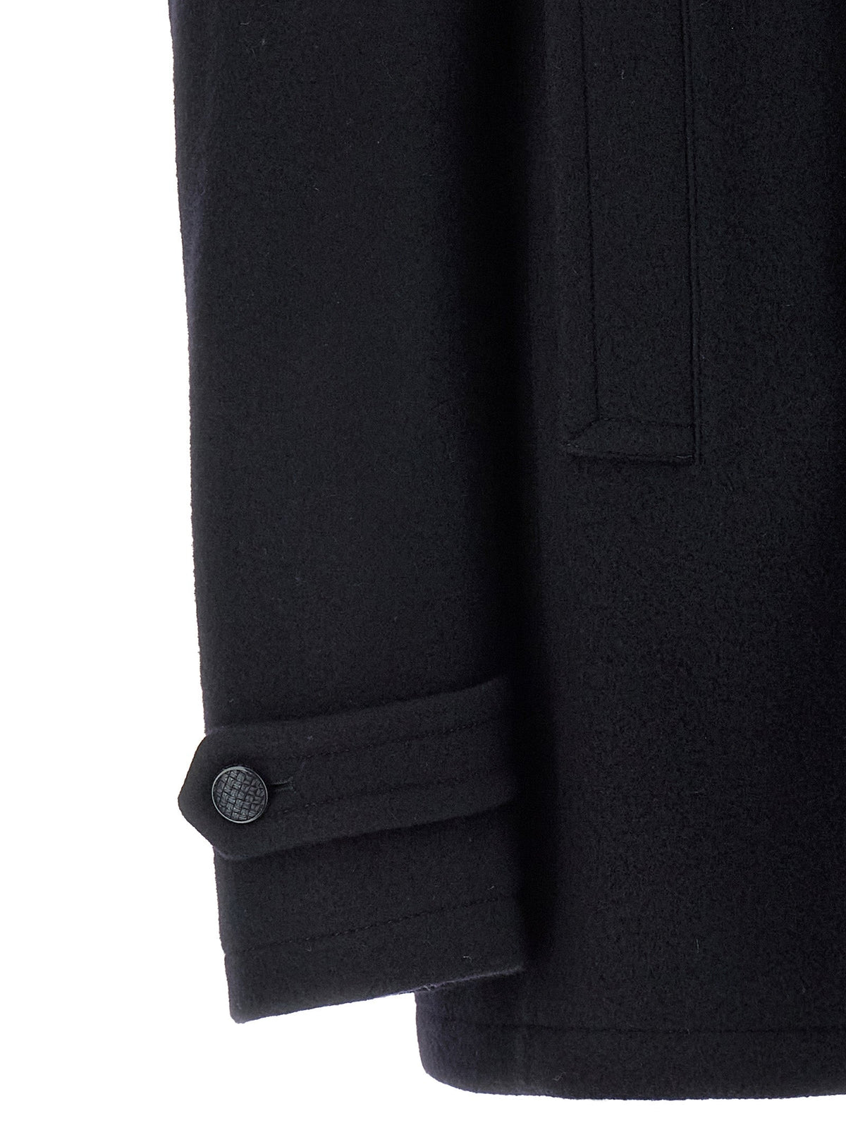 Tagliatore Blue Wool Coat