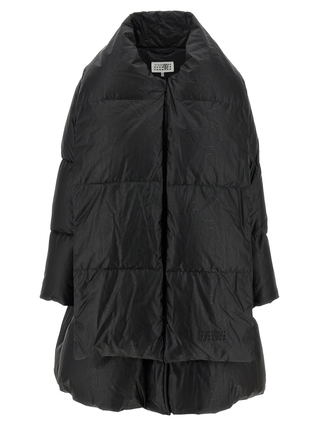 MM6 Maison Margiela Black Viscose Coat