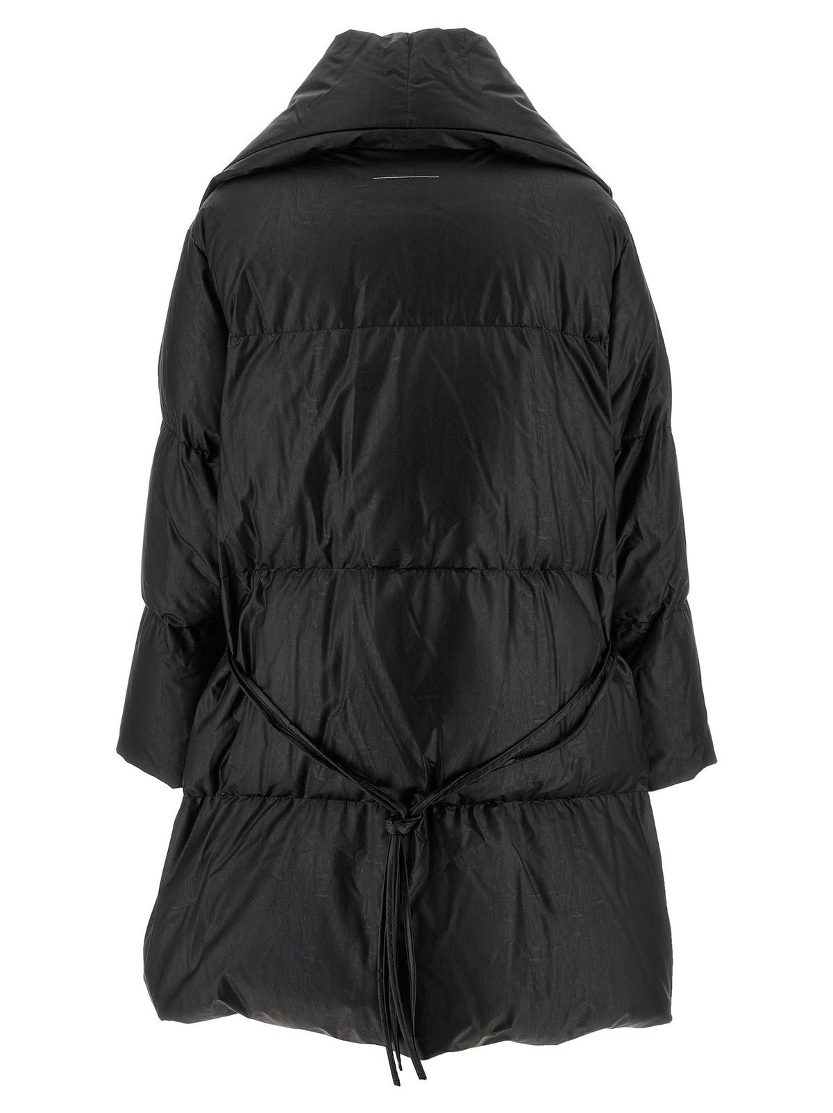 MM6 Maison Margiela Black Viscose Coat