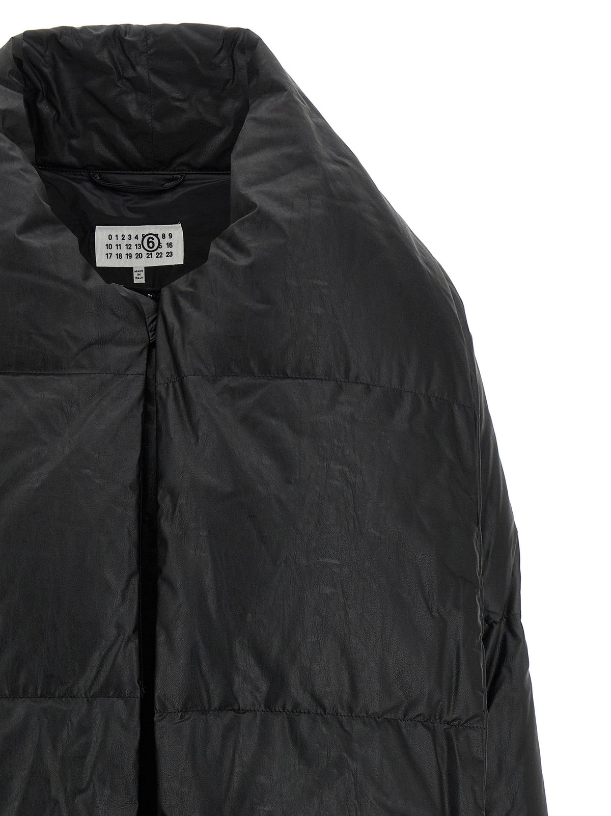 MM6 Maison Margiela Black Viscose Coat