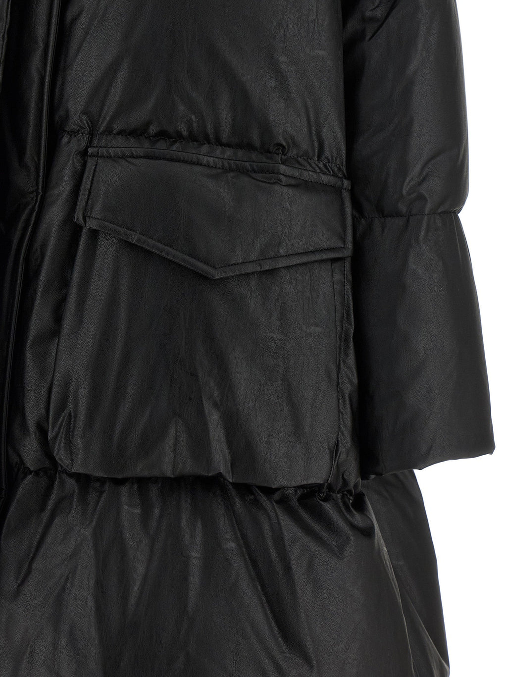 MM6 Maison Margiela Black Viscose Coat