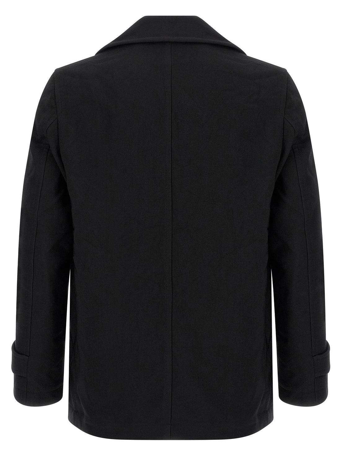 Comme Des Garçons Black Polyester Coat
