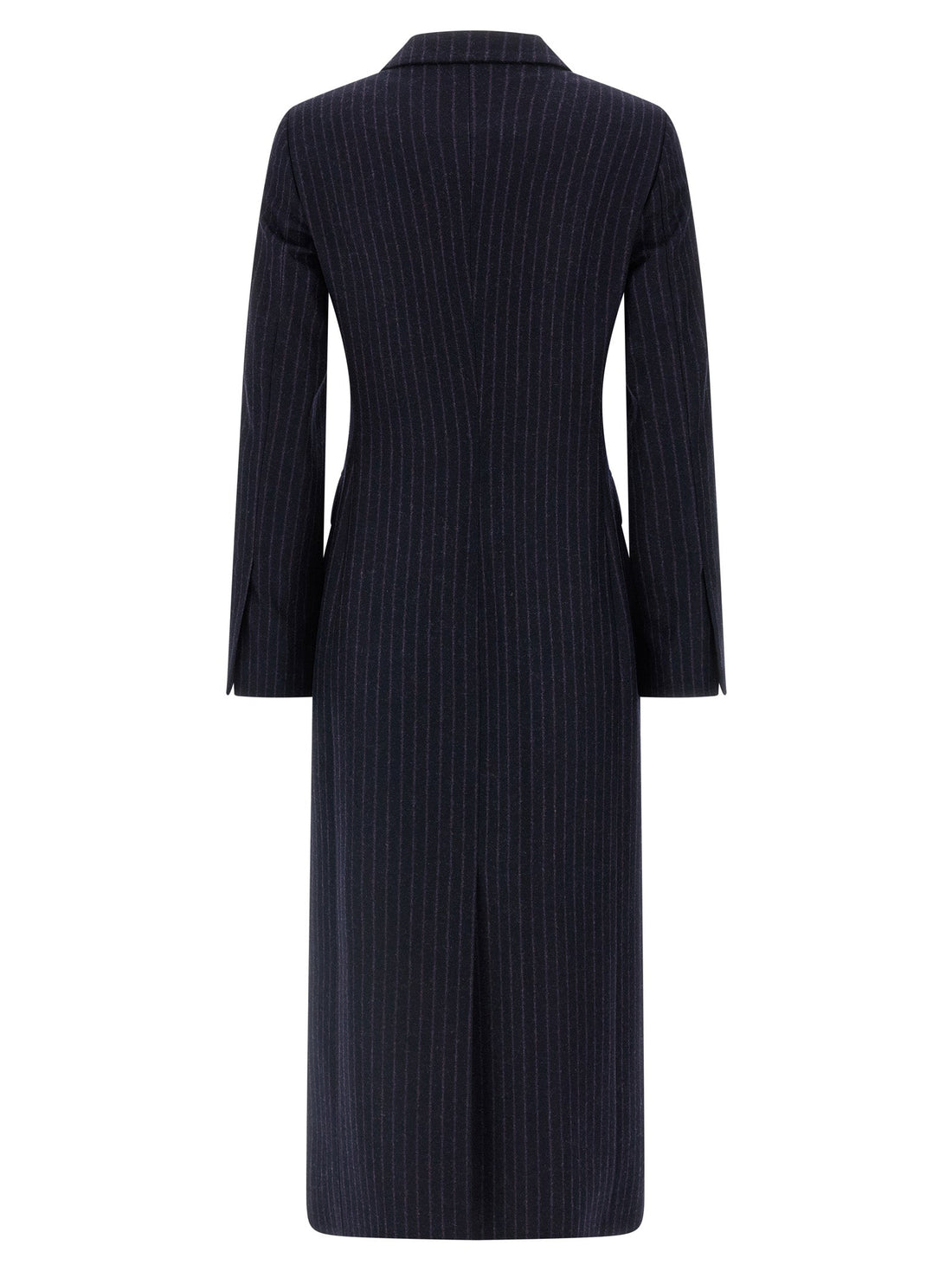Alberto Biani Blue Virgin Wool Coat