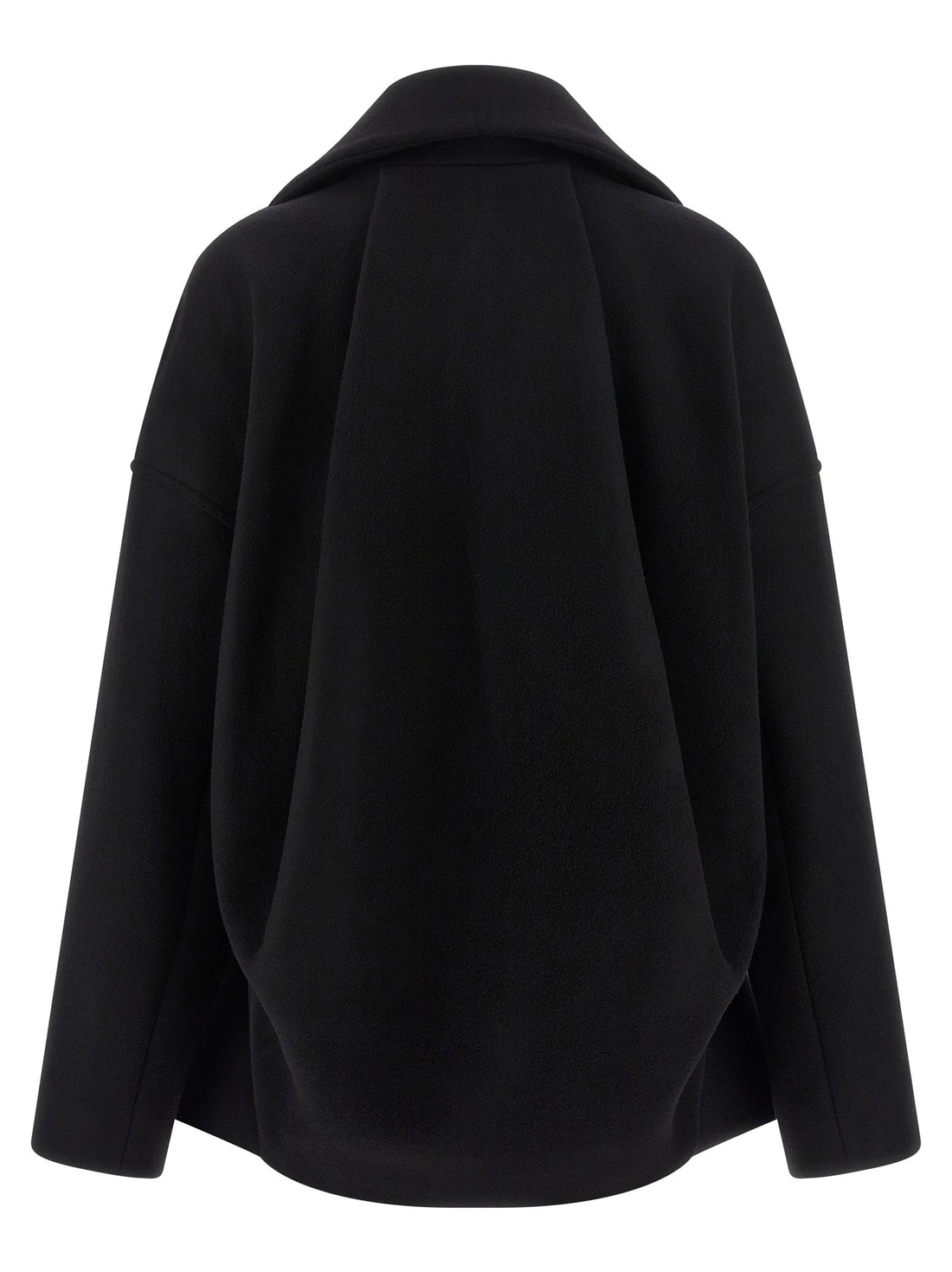 Rick Owens Black Virgin Wool Coat
